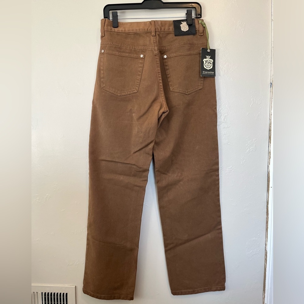 Caretta Brown Straight-Leg Jeans Women's Size 33x32 - Picture 9 of 14